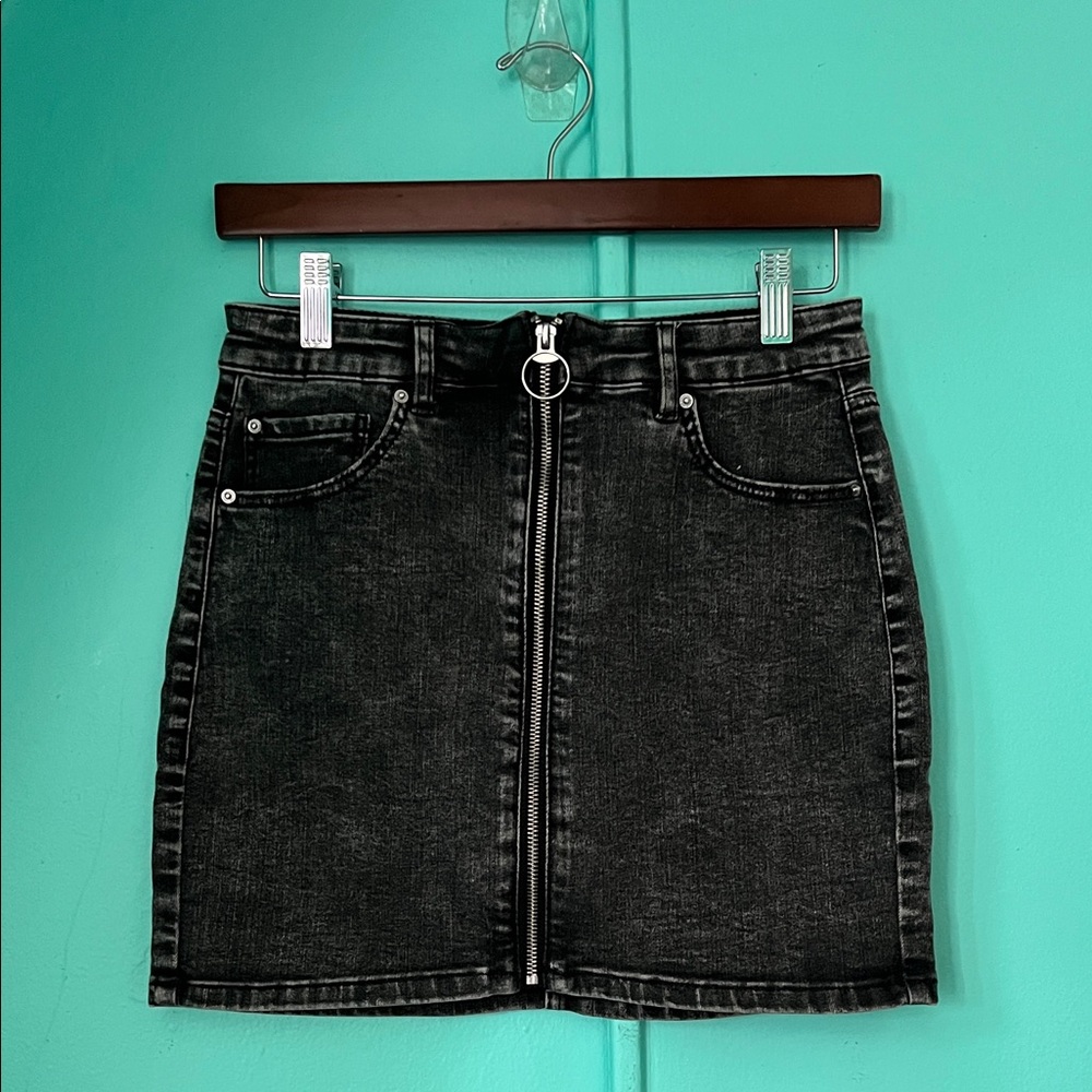 Garage denim skirt